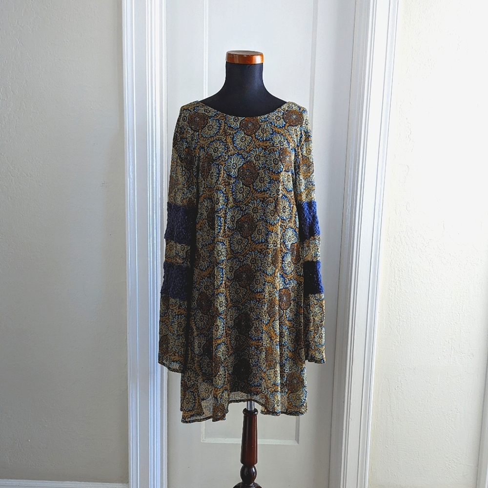 Volcom Blue Floral Making Magic Dress